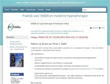 Tablet Screenshot of hypnotherapiedelfin.nl